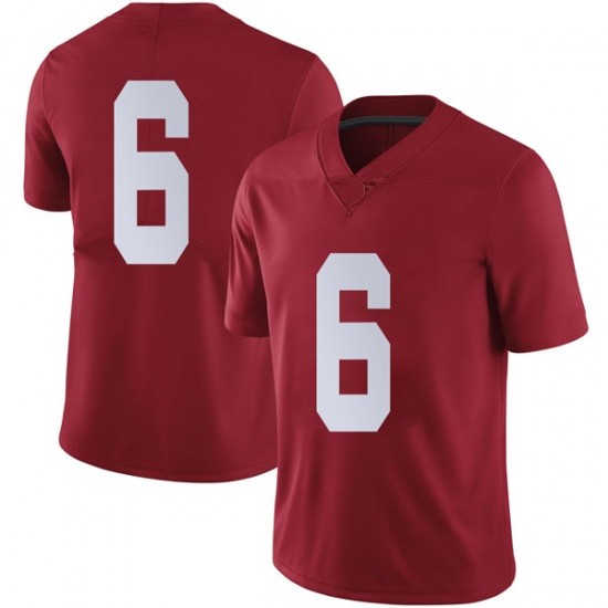 Alabama Crimson Tide Men's Devonta Smith #6 No Name Crimson NCAA Nike Authentic Stitched College Football Jersey LF16R32DB